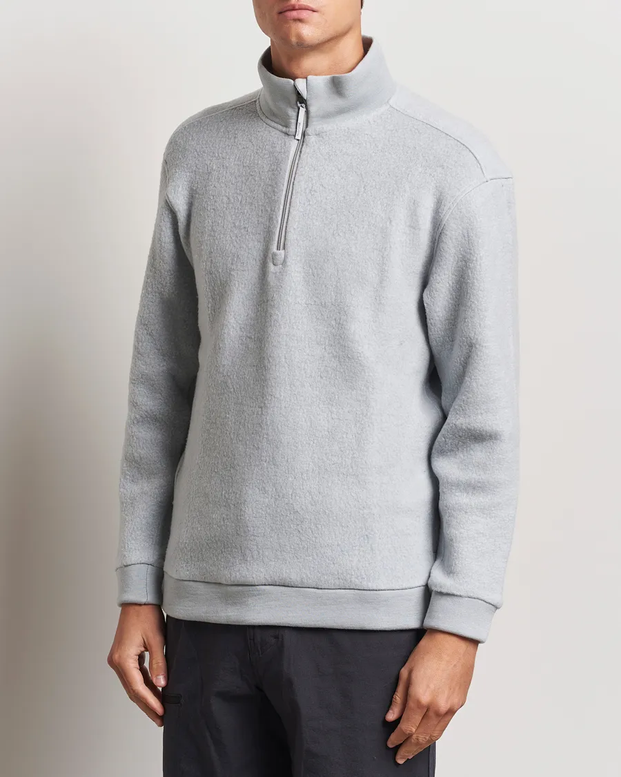 Alto Wool/Tencel Half Zip Cloudy Grey