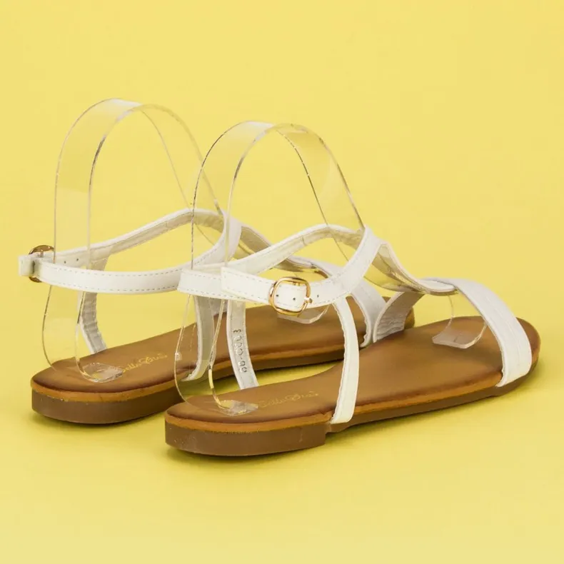 Bella Star Comfortabele damessandalen wit