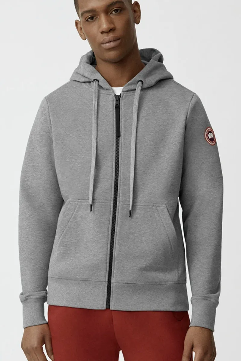 CANADA GOOSE SWEATER HURON ZIP HOODY LGRIJS