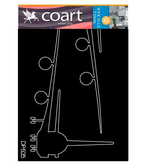 COART MUURSTICKER AIRPLANE  VLIEGTUIG