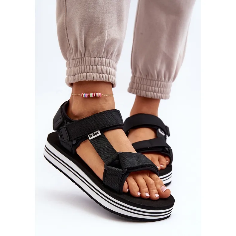 DAMESPLATFORMSANDALEN LEE COOPER LCW24052753 ZWART