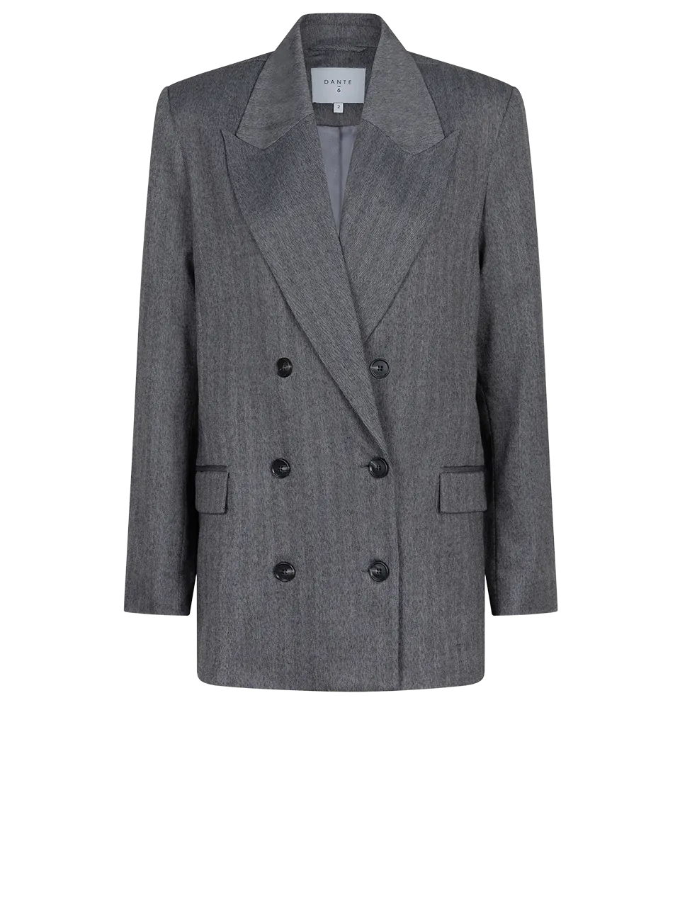 Dante 6 ceto herringbone blazer grijs