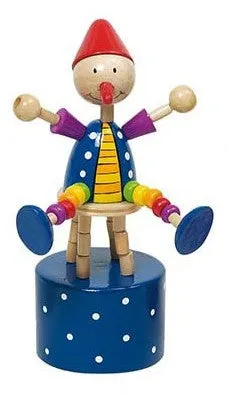 Drukfiguren clown rode muts