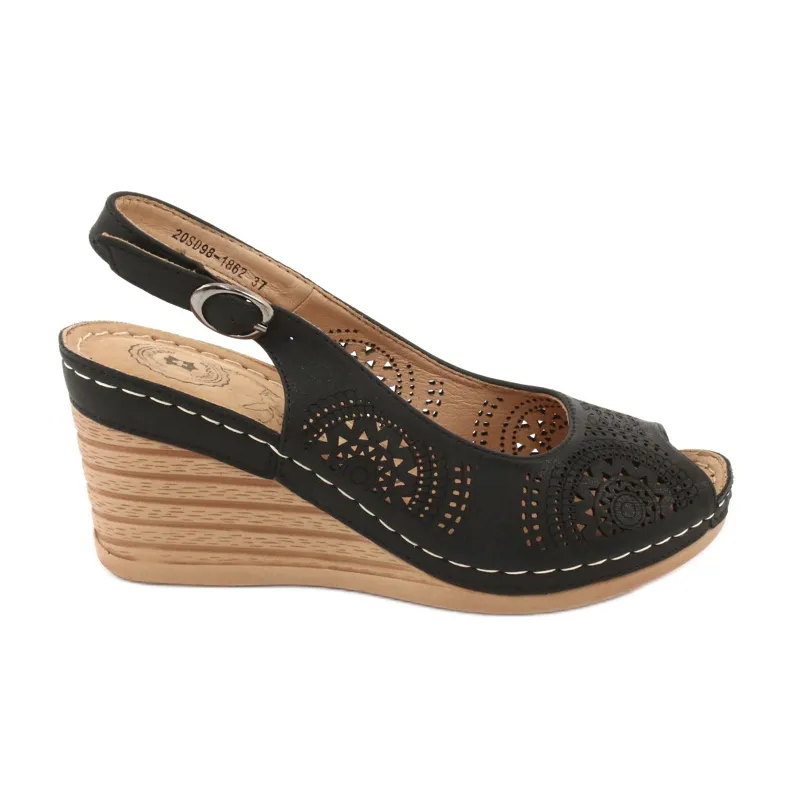 EVENTO COMFORTABELE SANDALEN MET SLEEHAK 20SD981862 ZWART