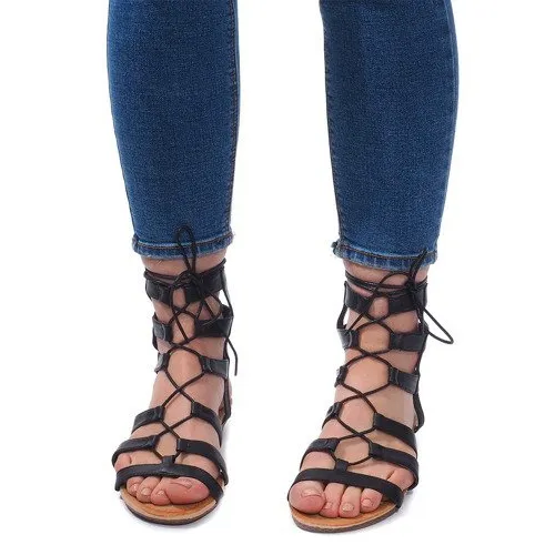Gladiator Romeinse Sandalen 8515 Zwart