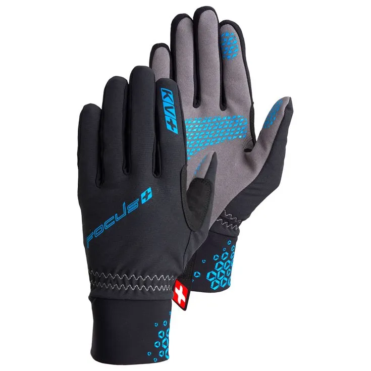 Handschoenen noordse ski KV+ Focus Black Blue