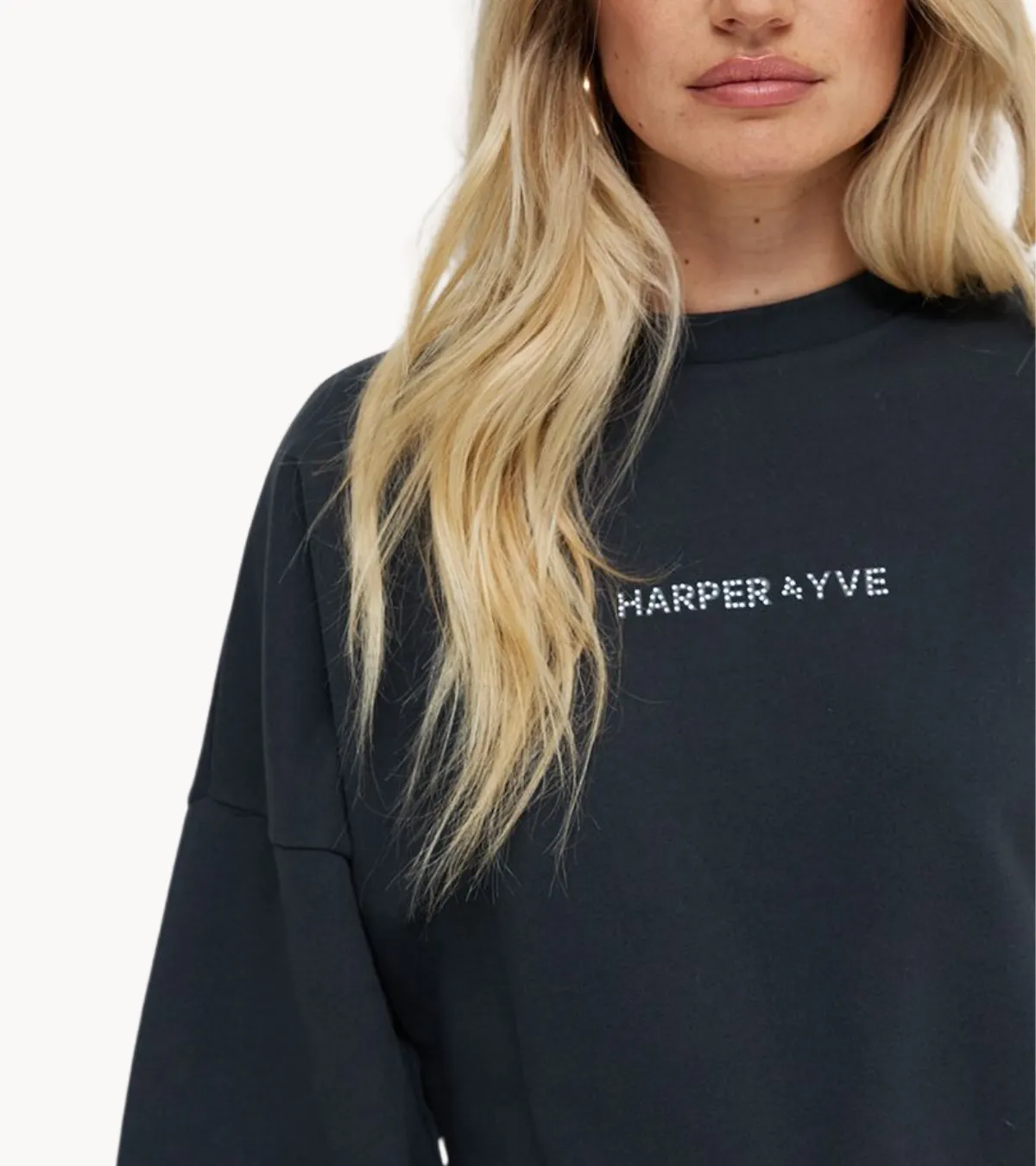 HARPER & YVE Trui Vibrantenergy dark grey
