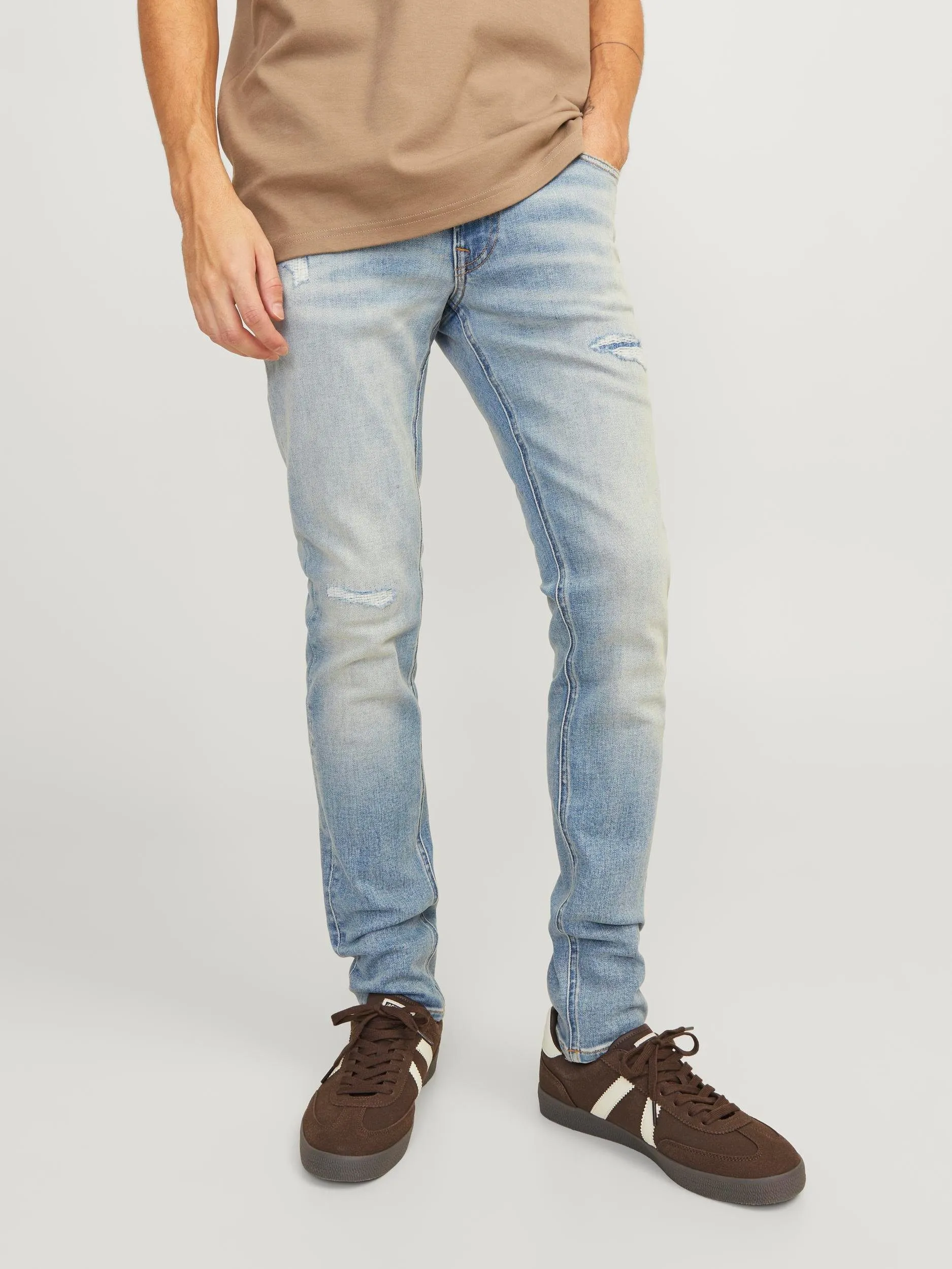 JACK & JONES JEANS INTELLIGENCE skinny jeans JJILIAM JJCOLE ge 672 sn medium blue