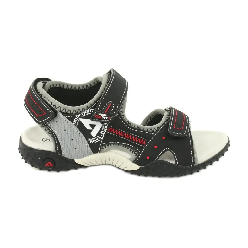 Jongenssandalen American Club RL19 / 19 zwart rood
