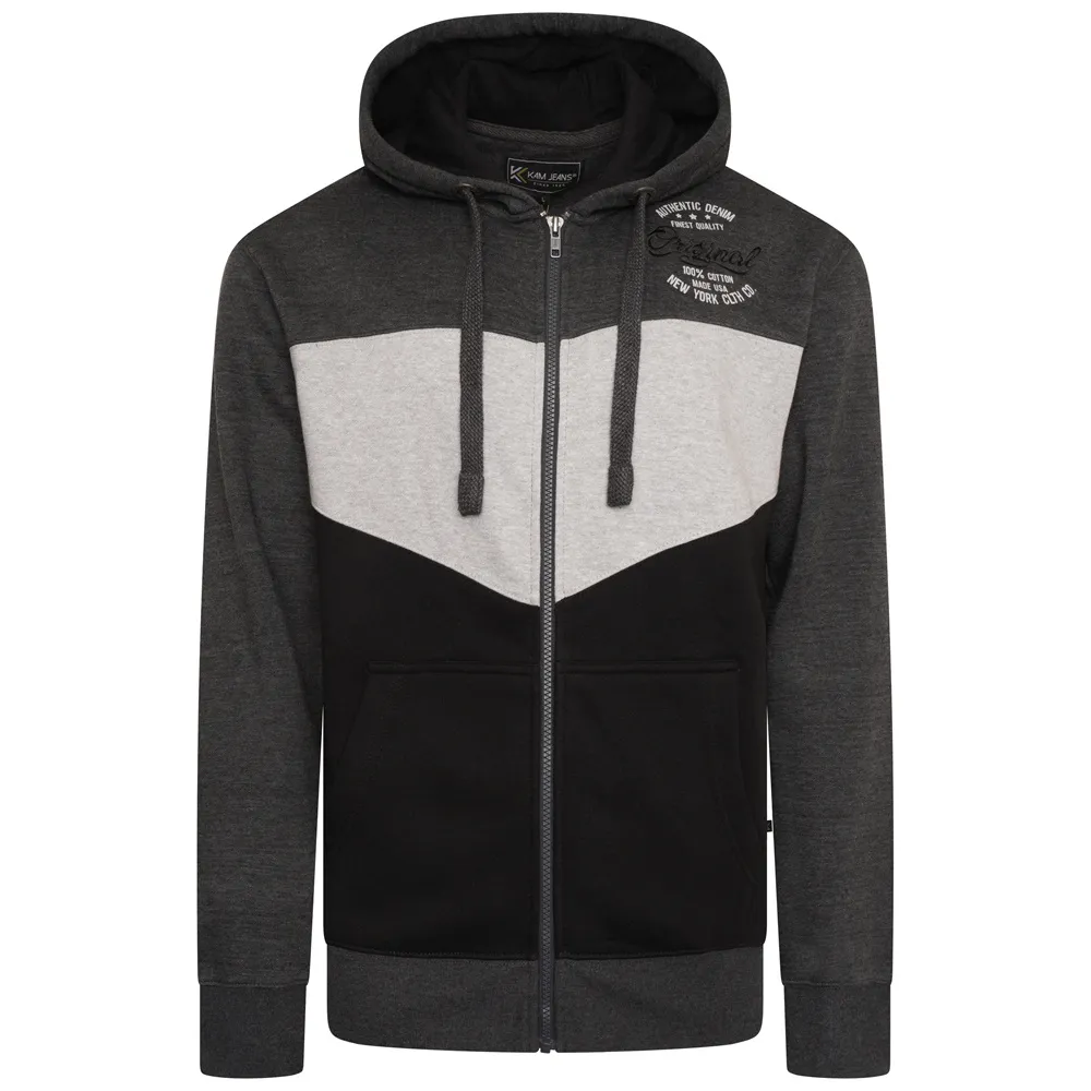 Kam Jeans Hoodie ZIP ‘NY Original’ – antraciet