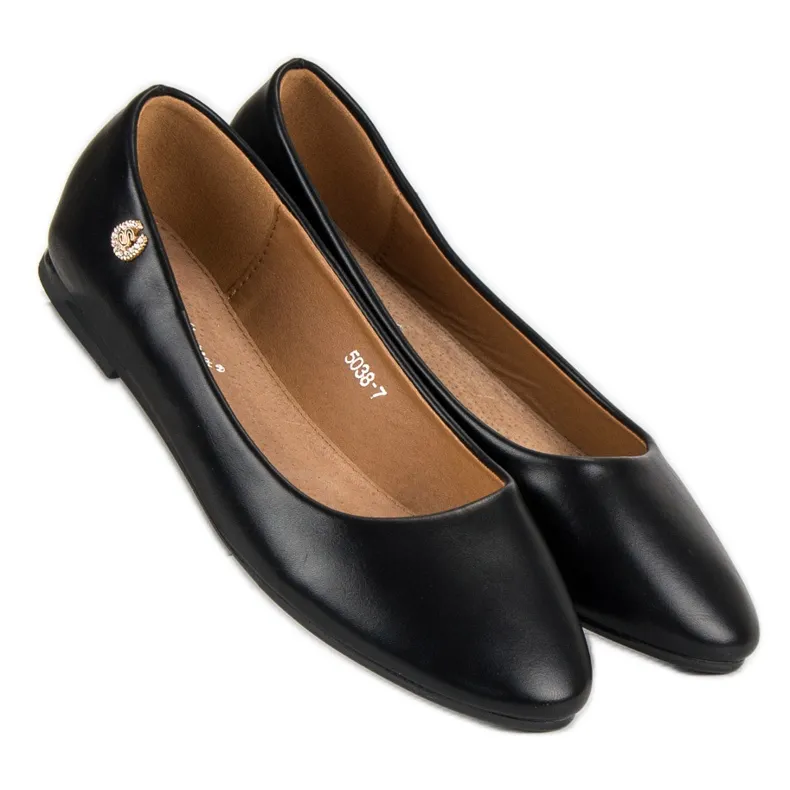Klassieke ballerina's zwart