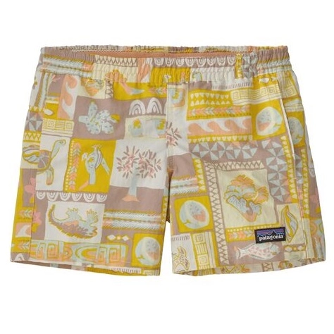 Korte broek Patagonia Girls Baggies Shorts Galapagos Archipelagos Isla Yellow