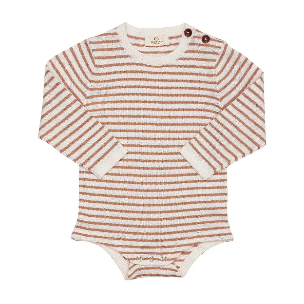LIGHT KNITTED STRIPE BODY  NATURAL