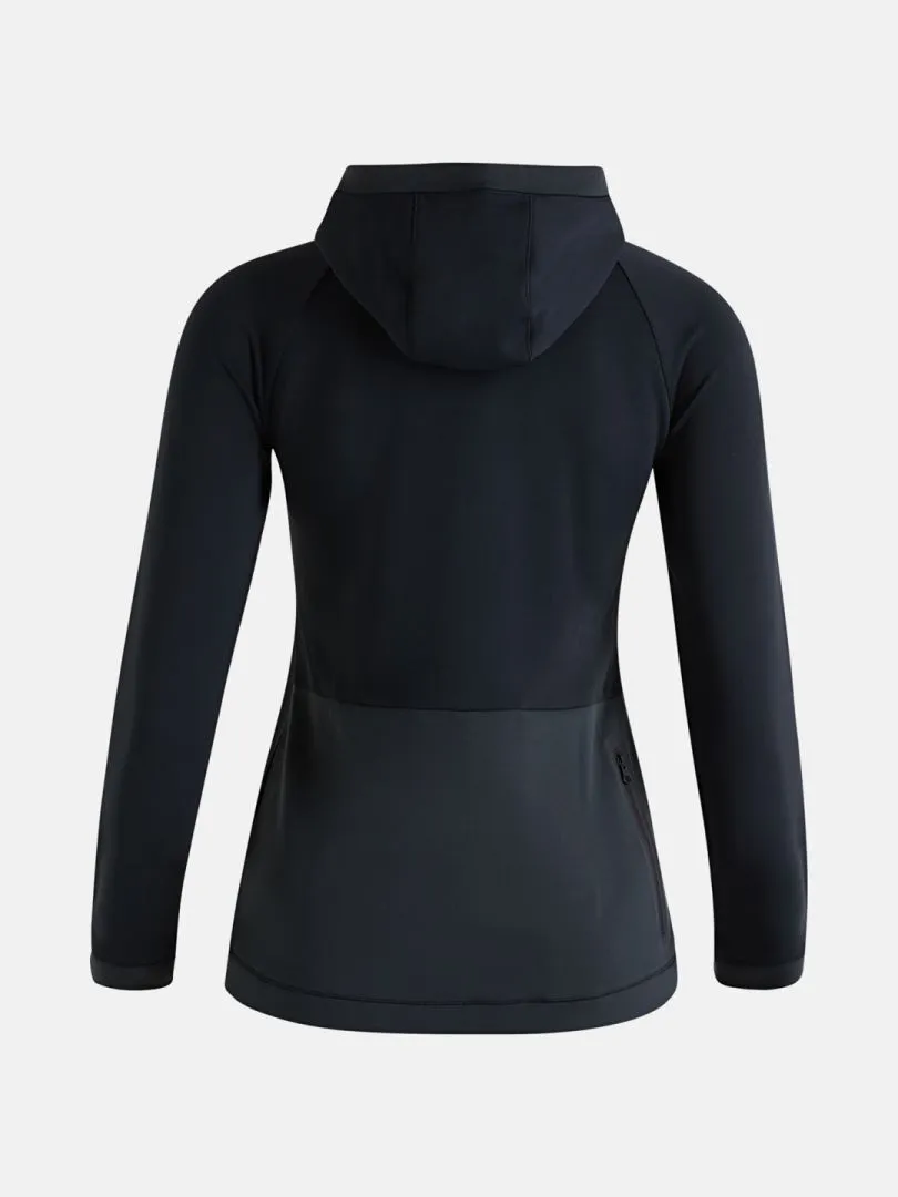 Light Zip Hood Fleece Dames Isolatiejas