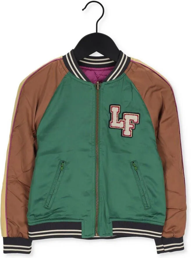 Like Flo reversible bomberjack groen bruin roze
