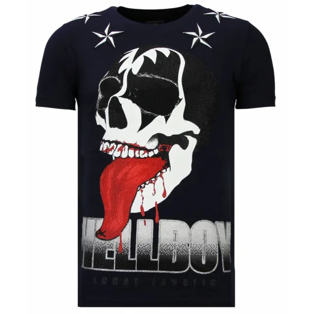 LOCAL FANATIC HELLBOY RHINESTONE TSHIRT
