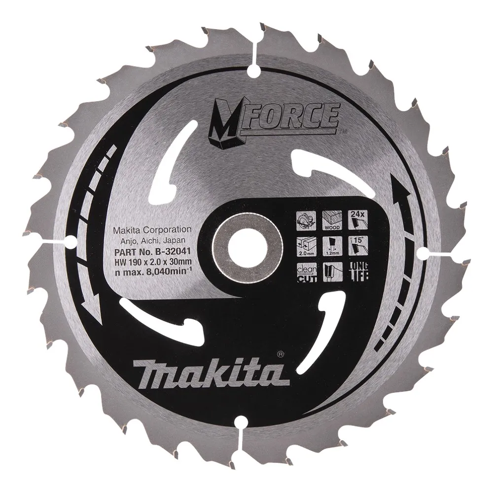 MAKITA CIRKELZAAGBLAD HOUT B32041