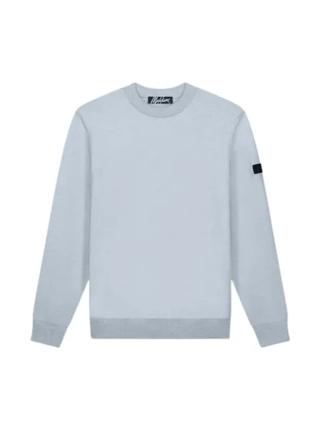 MALELIONS MALELIONS KNIT SWEATER  LIGHT BLUE
