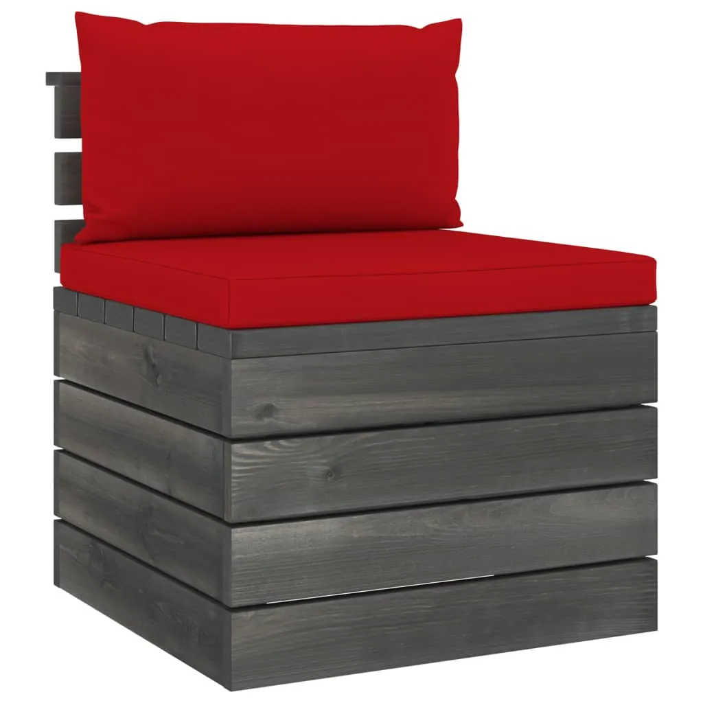 MEDINA 3DELIGE LOUNGESET MET KUSSENS PALLET MASSIEF GRENENHOUT