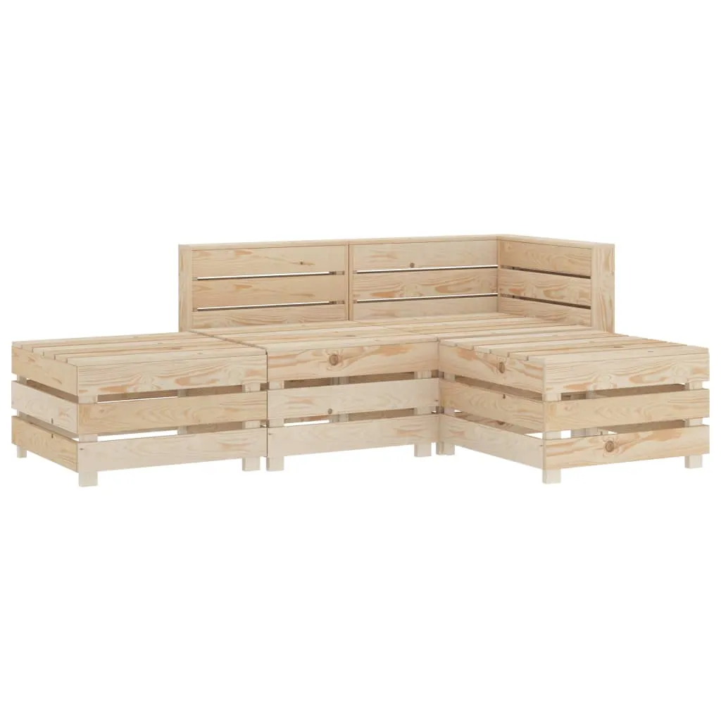 MEDINA 5DELIGE LOUNGESET PALLET HOUT