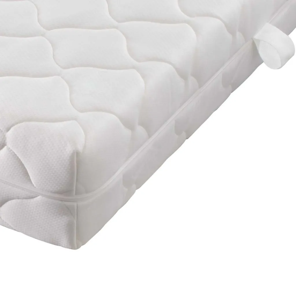 Medina Bed met matras kunstleer zwart 140x200 cm