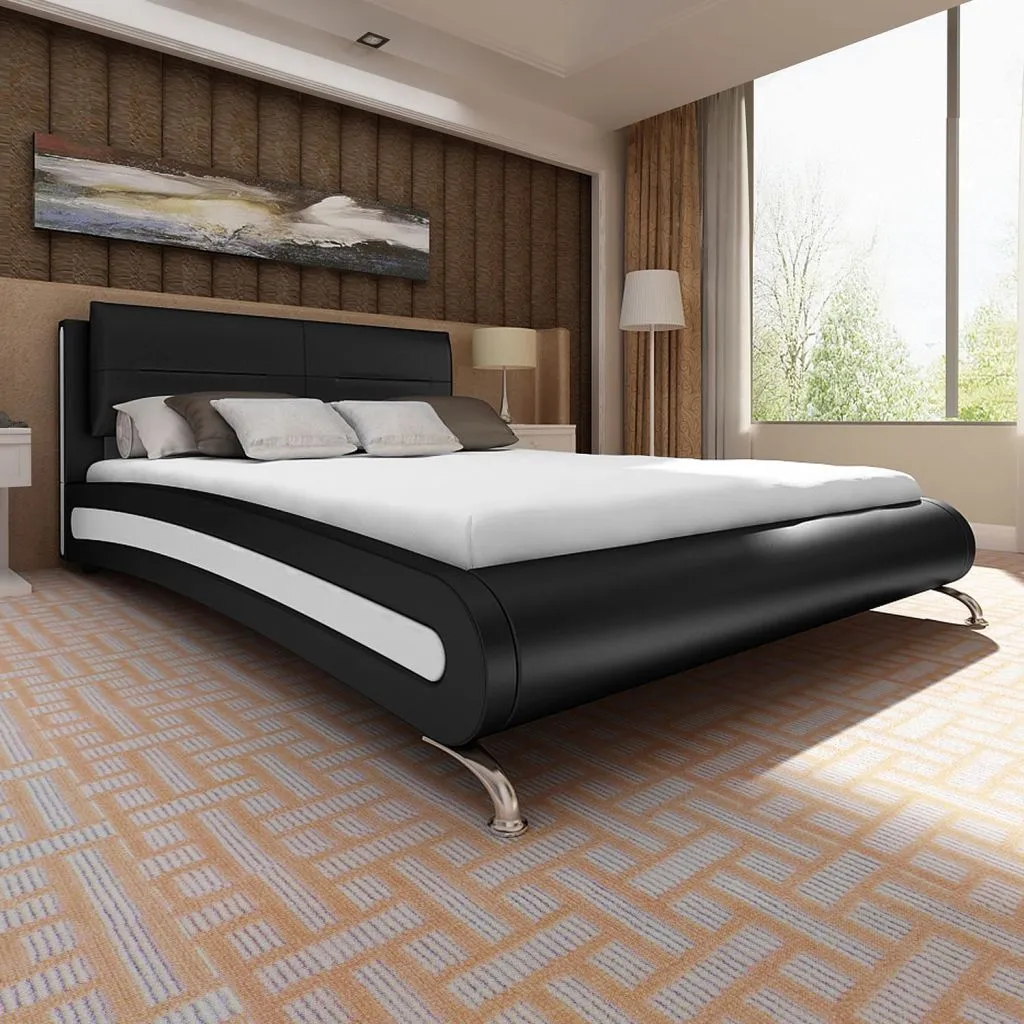 Medina Bed met traagschuim matras kunstleer 180x200 cm