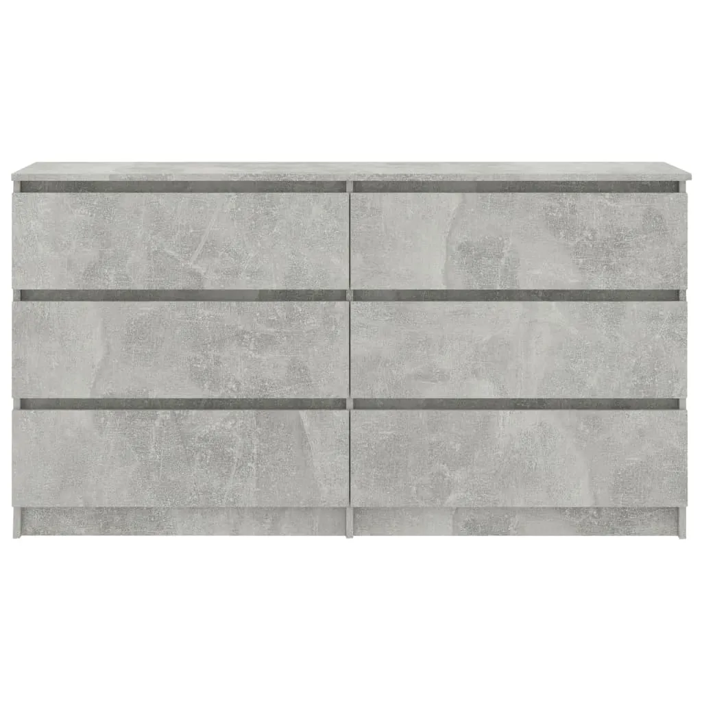 Medina Dressoir 140x35x76 cm spaanplaat betongrijs