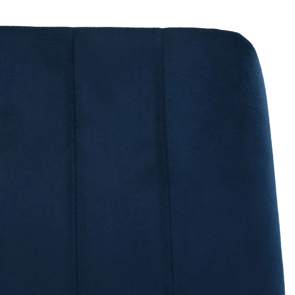 Medina Eetkamerstoelen 2 st fluweel blauw