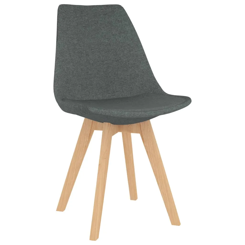 Medina Eetkamerstoelen 4 st stof lichtgrijs