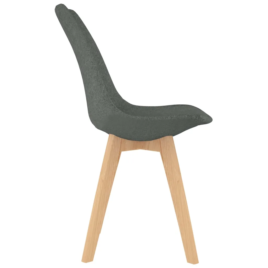 Medina Eetkamerstoelen 4 st stof lichtgrijs