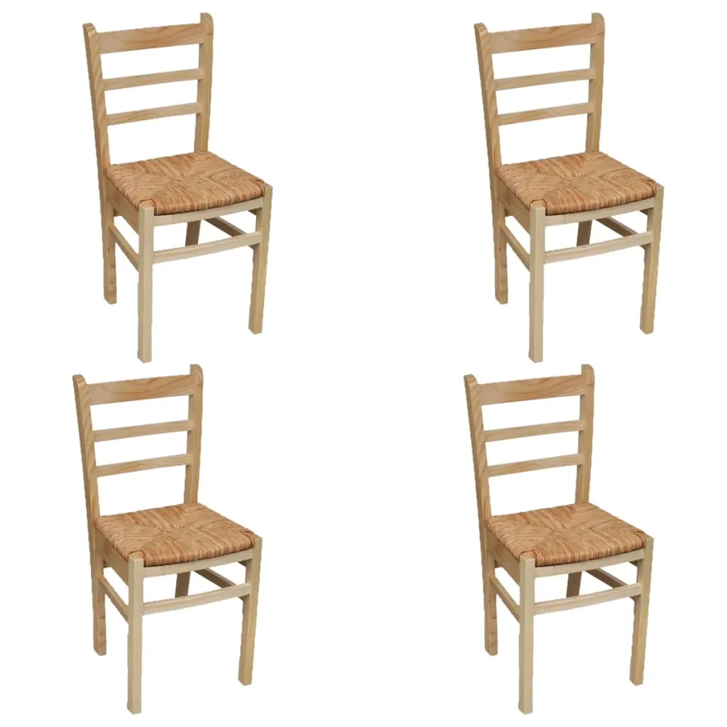 Medina Eetkamerstoelen grenenhout 4 st