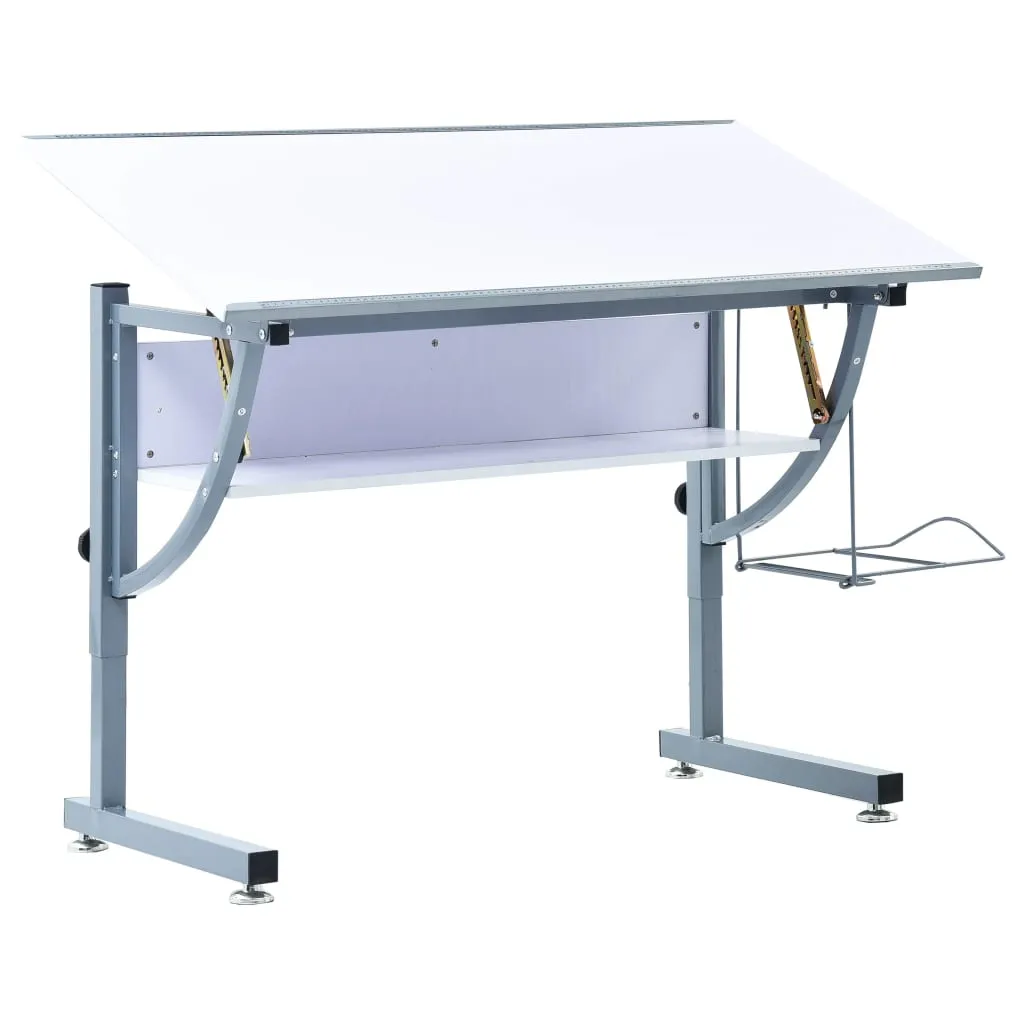Medina Tienertekentafel 110x60x87 cm MDF wit