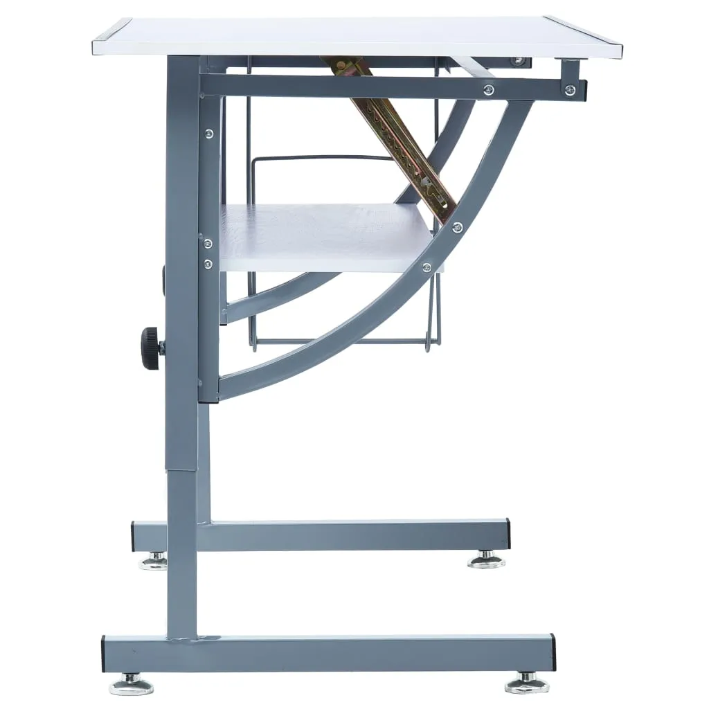 Medina Tienertekentafel 110x60x87 cm MDF wit