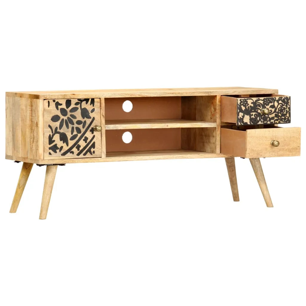 MEDINA TVMEUBEL 100X30X45 CM MASSIEF MANGOHOUT