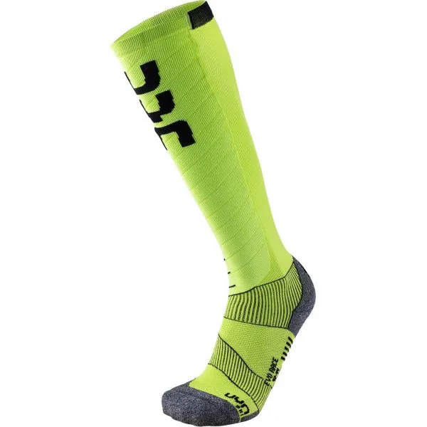 Men Ski Socks EVO RACE green lime/black