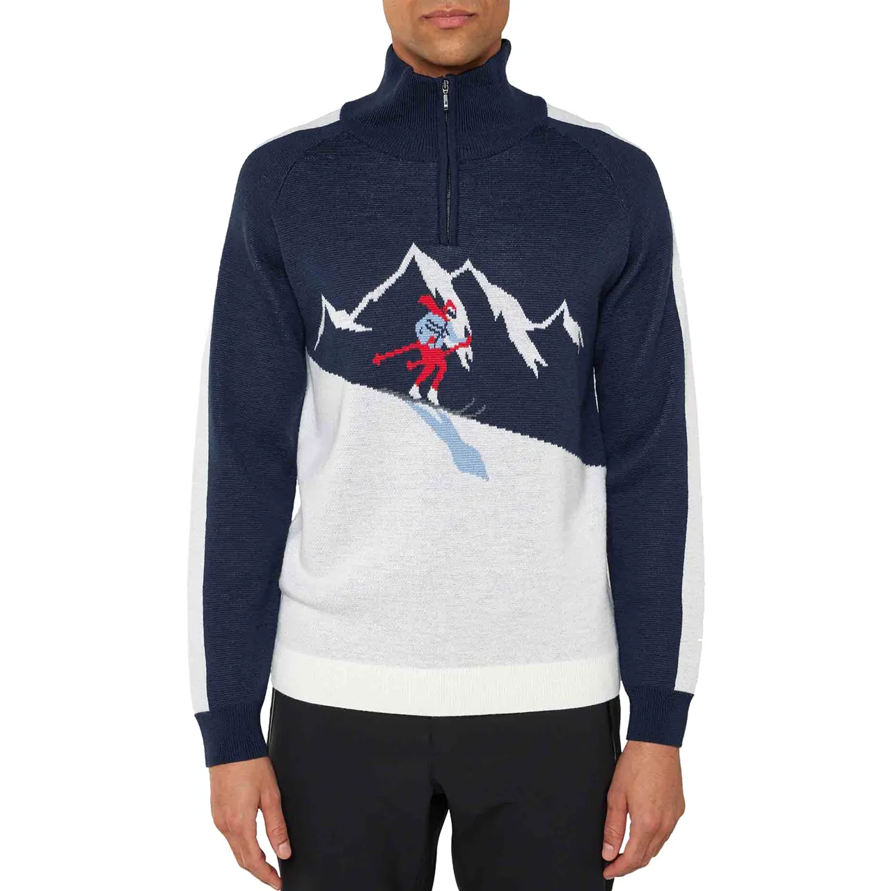 Men Skishirt AFTERSKI navy blue