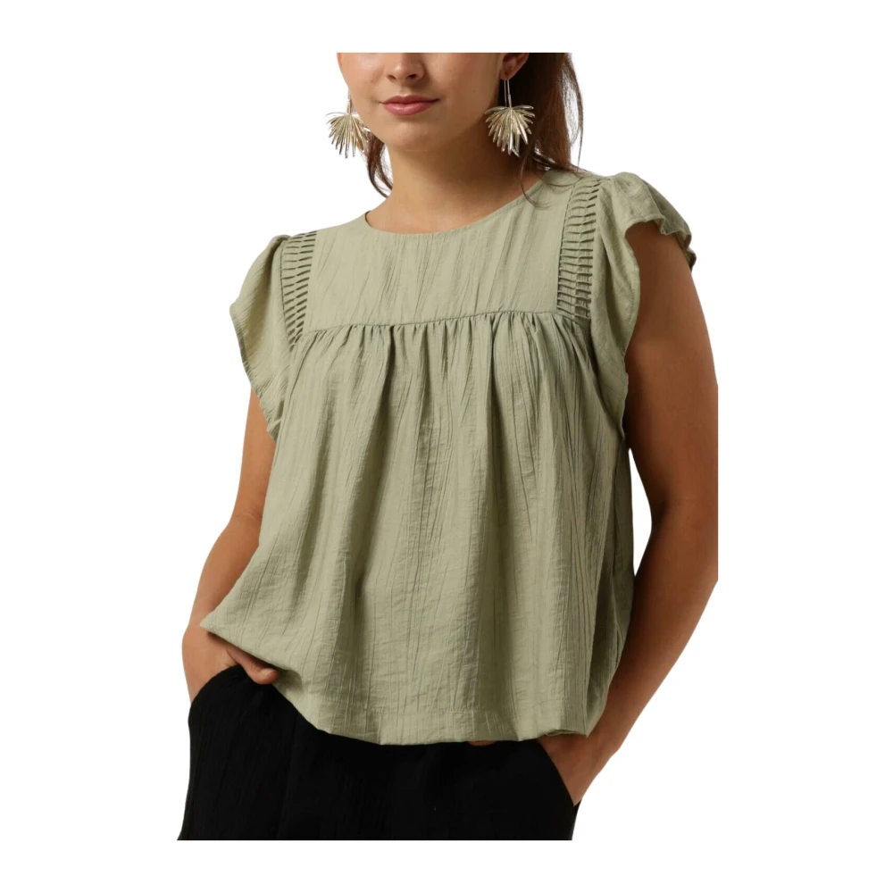 OBJECT Dames Tops & T-shirts Objcatja Re S l Top Groen