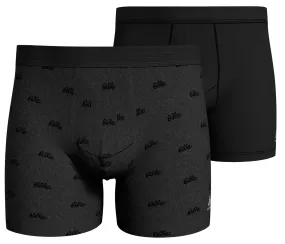 Onderbroek Odlo Men Boxer Active Everyday Eco Herita Odlo Graphite Grey Odlo Aop SS20 Black (2-Delig)