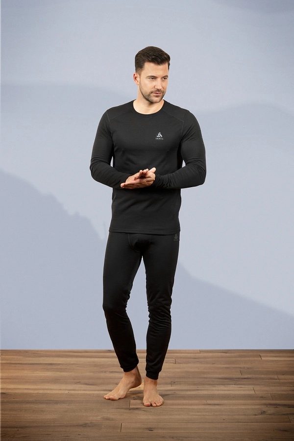 Ondershirt Odlo Men Active Thermic Crew Neck L/S Climbing Ivy Melange