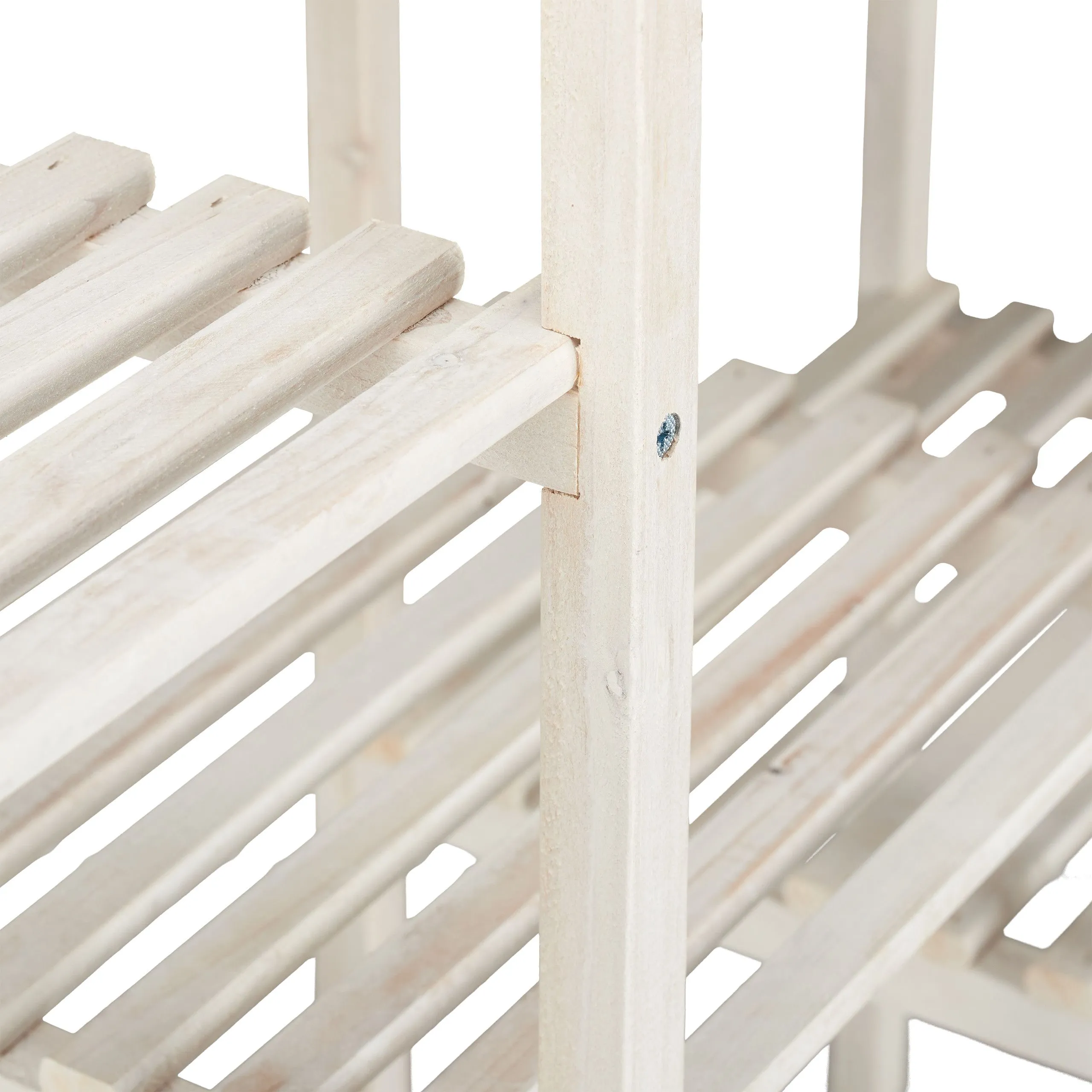 Plantenrek hout wit
