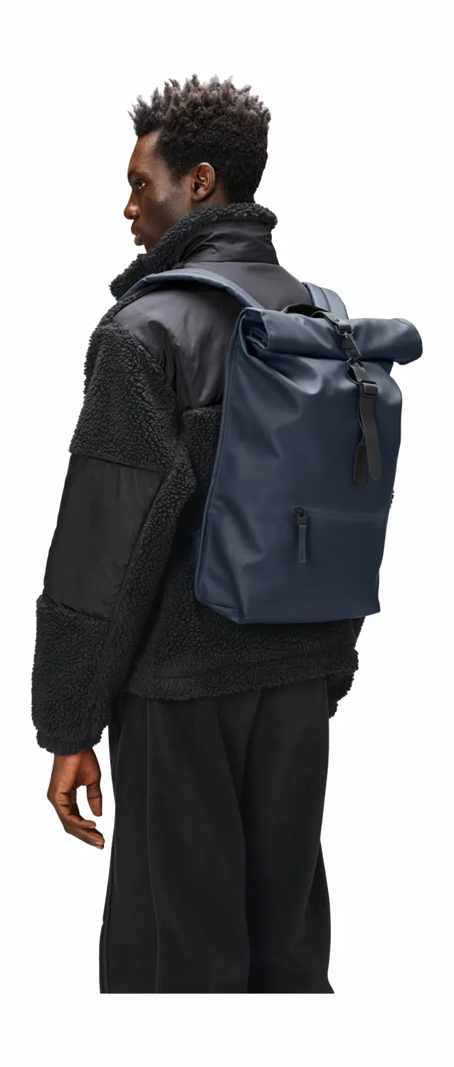 Rugzak RAINS Unisex Rolltop Navy