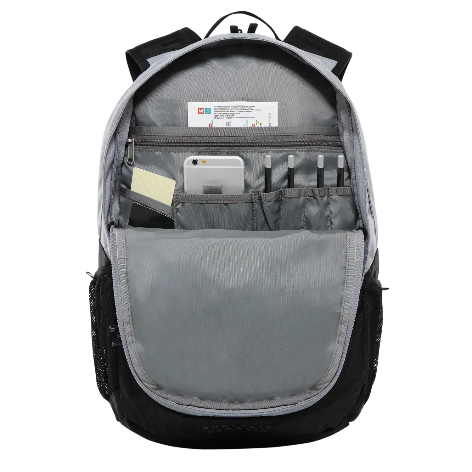 Rugzak The North Face Borealis Classic Mid Grey Heather TNF Black