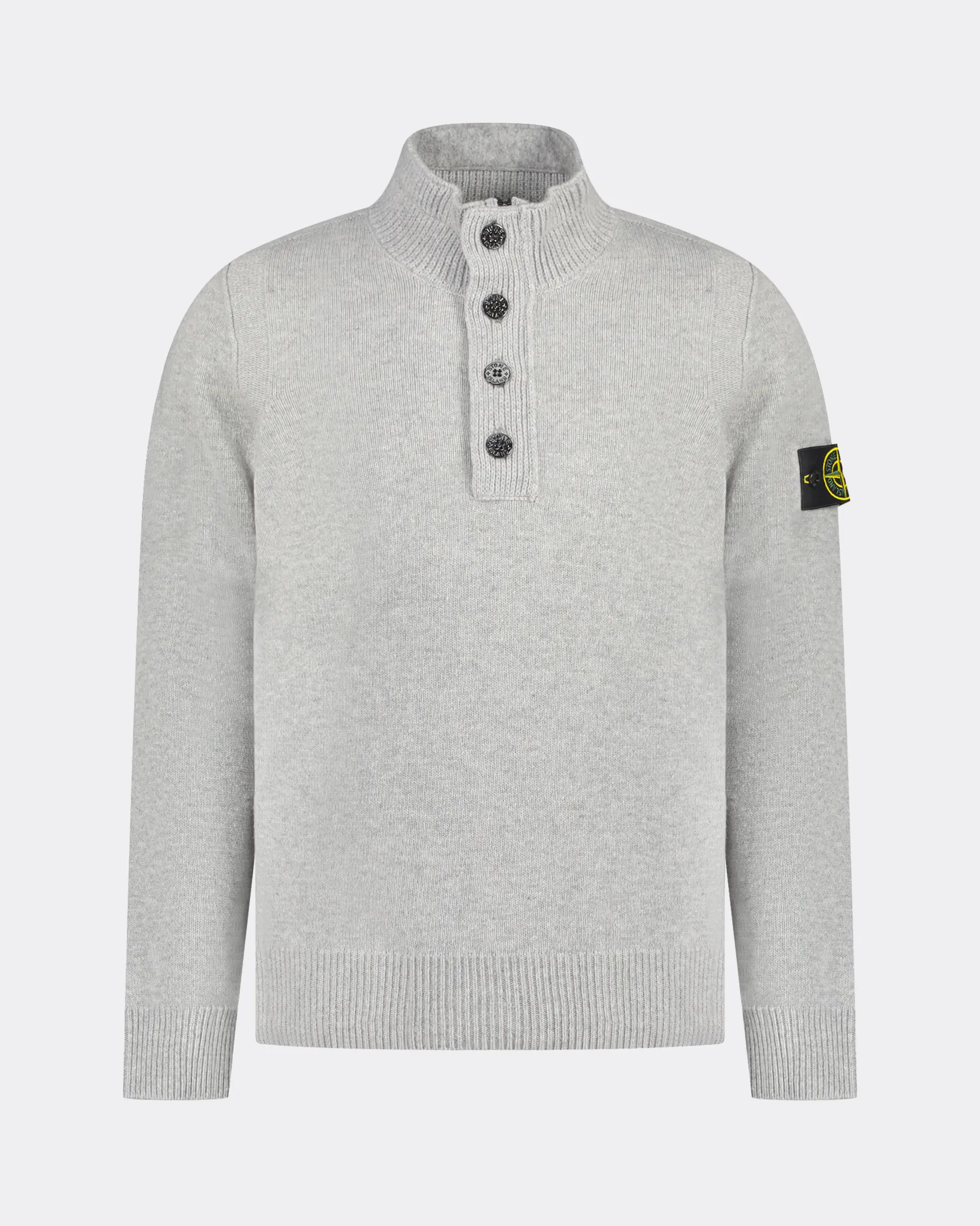 Stone Island 540A3 Half Zip Knitwear Sweater Grijs