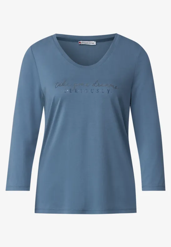 Street One Shirt in zijden look