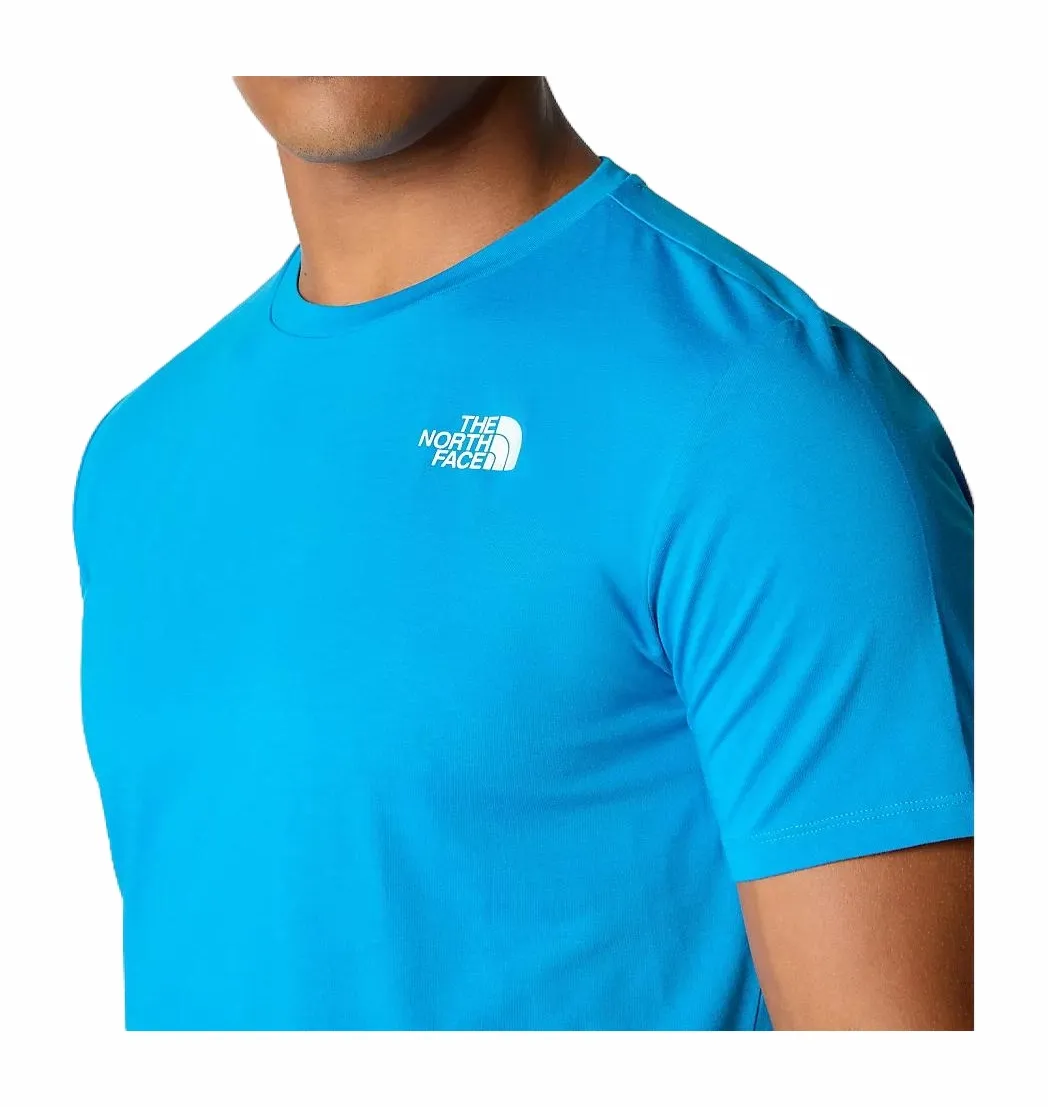 TSHIRT THE NORTH FACE MEN FOUNDATION TRACKS GRAPHIC TEE SKYLINE BLUE