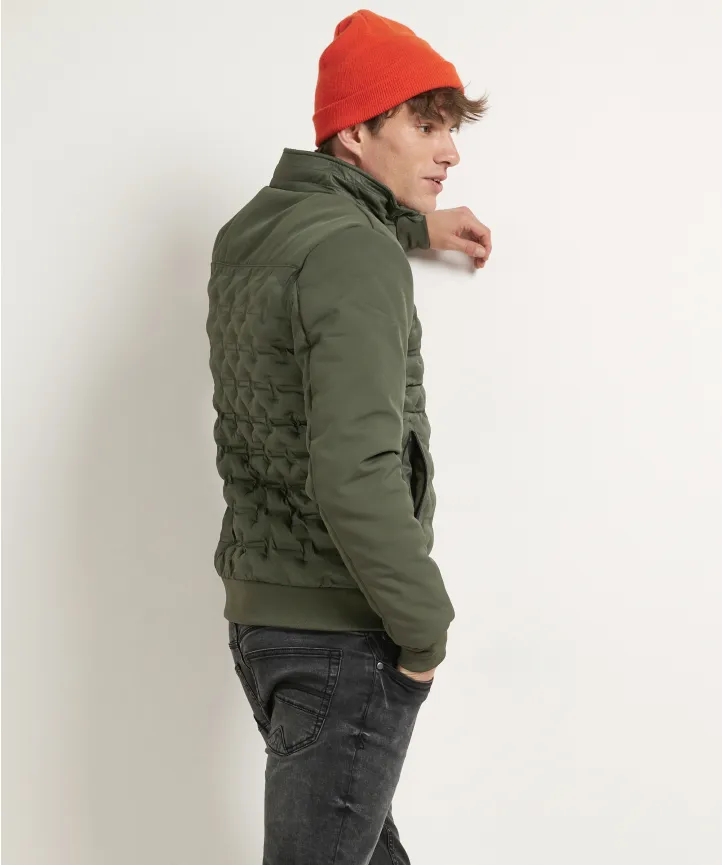 trendy gestepte jas