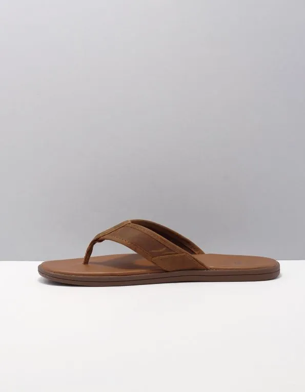 UGG SEASIDE FLIP LEAT  FLIPFLOPS  HEREN  BRUIN