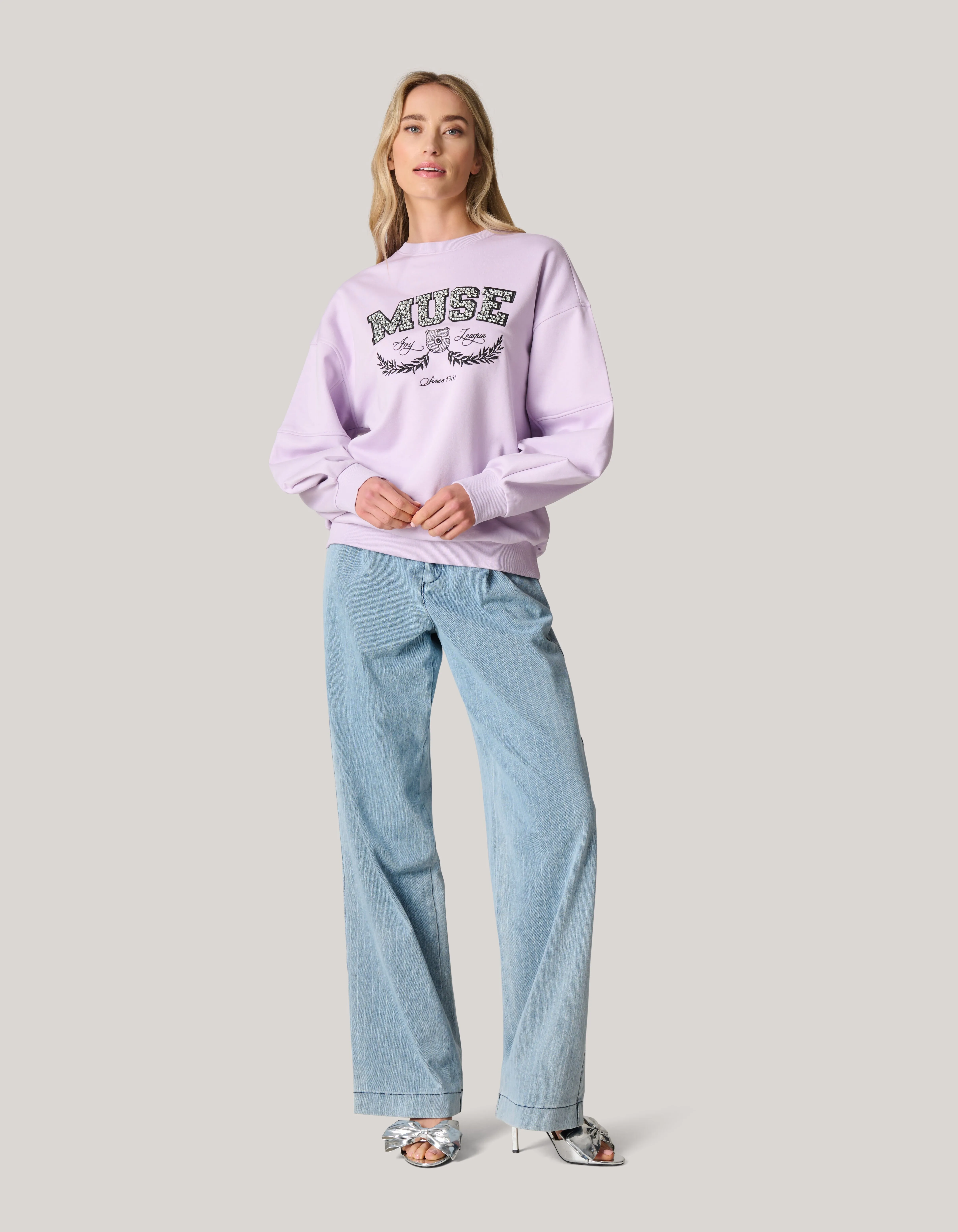 Varsity Sweater Paars