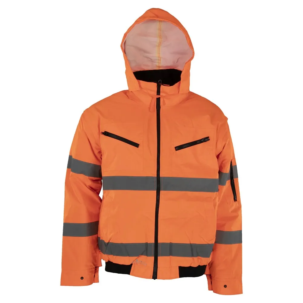 VEILIGHEIDSPILOTENJACK MAAT L ORANGE 100% PES(NL+BE)