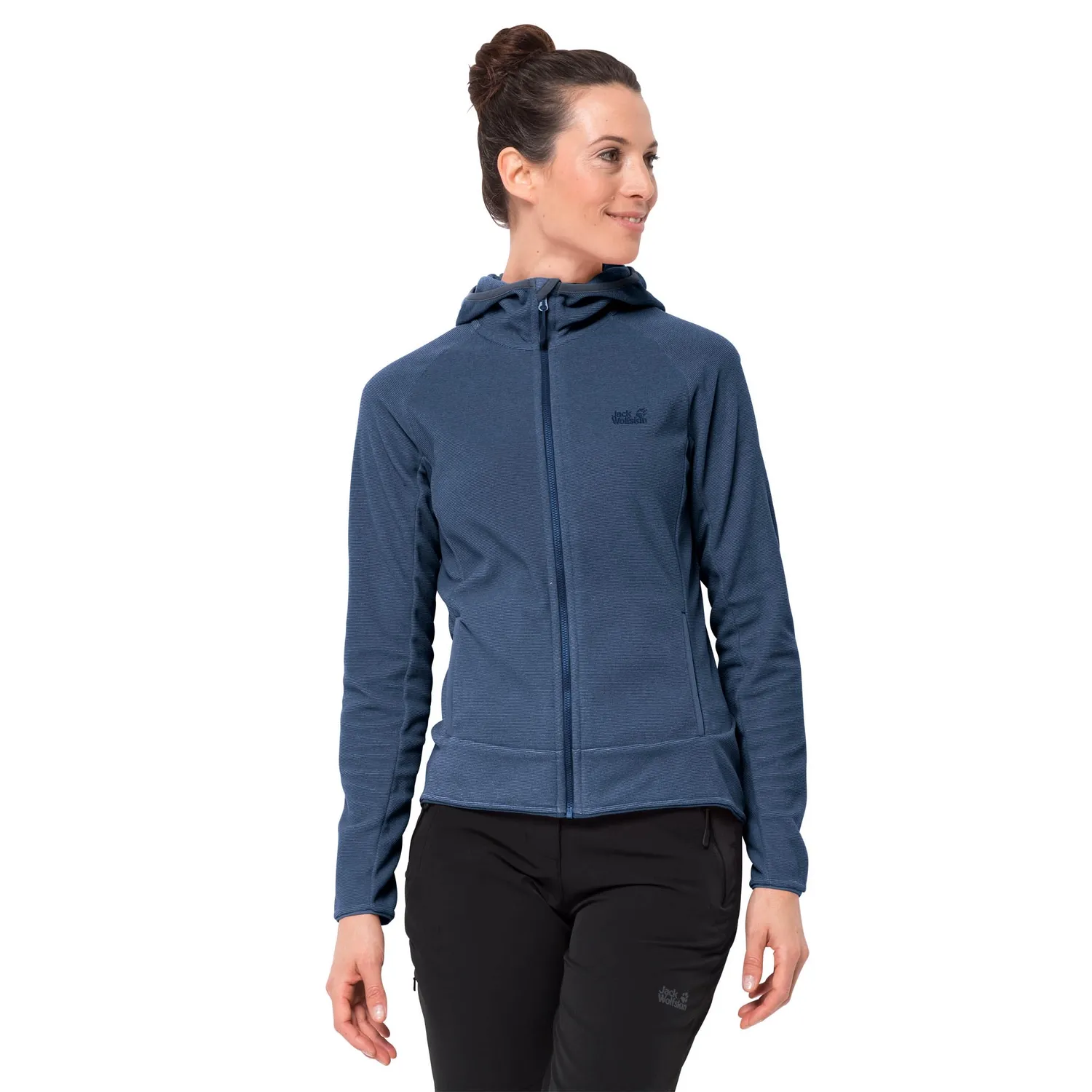 Vest Jack Wolfskin Women Arco Porcelain Blue Stripes